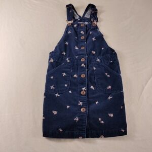 OshKosh B'Gosh Floral Navy blue Vestbak Dress Size 8